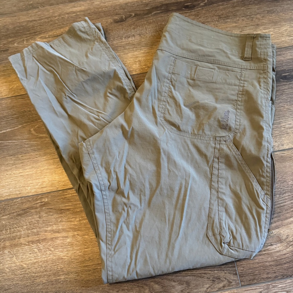 Men's Size 38x32‎ Kuhl Carpenter Pants Lightweight Tan Beige Work Clean Outdoors